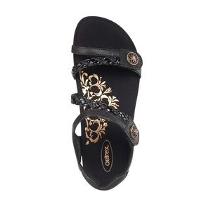 Women’s Aetrex Jillian braided quarter strap sandal